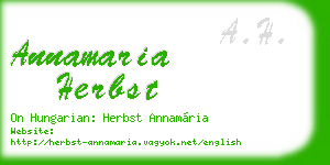 annamaria herbst business card