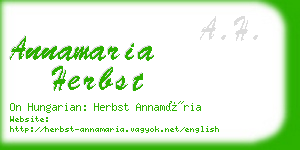 annamaria herbst business card